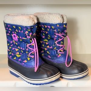 Sorel Geometric Print Waterproof Winter Boots Size 5